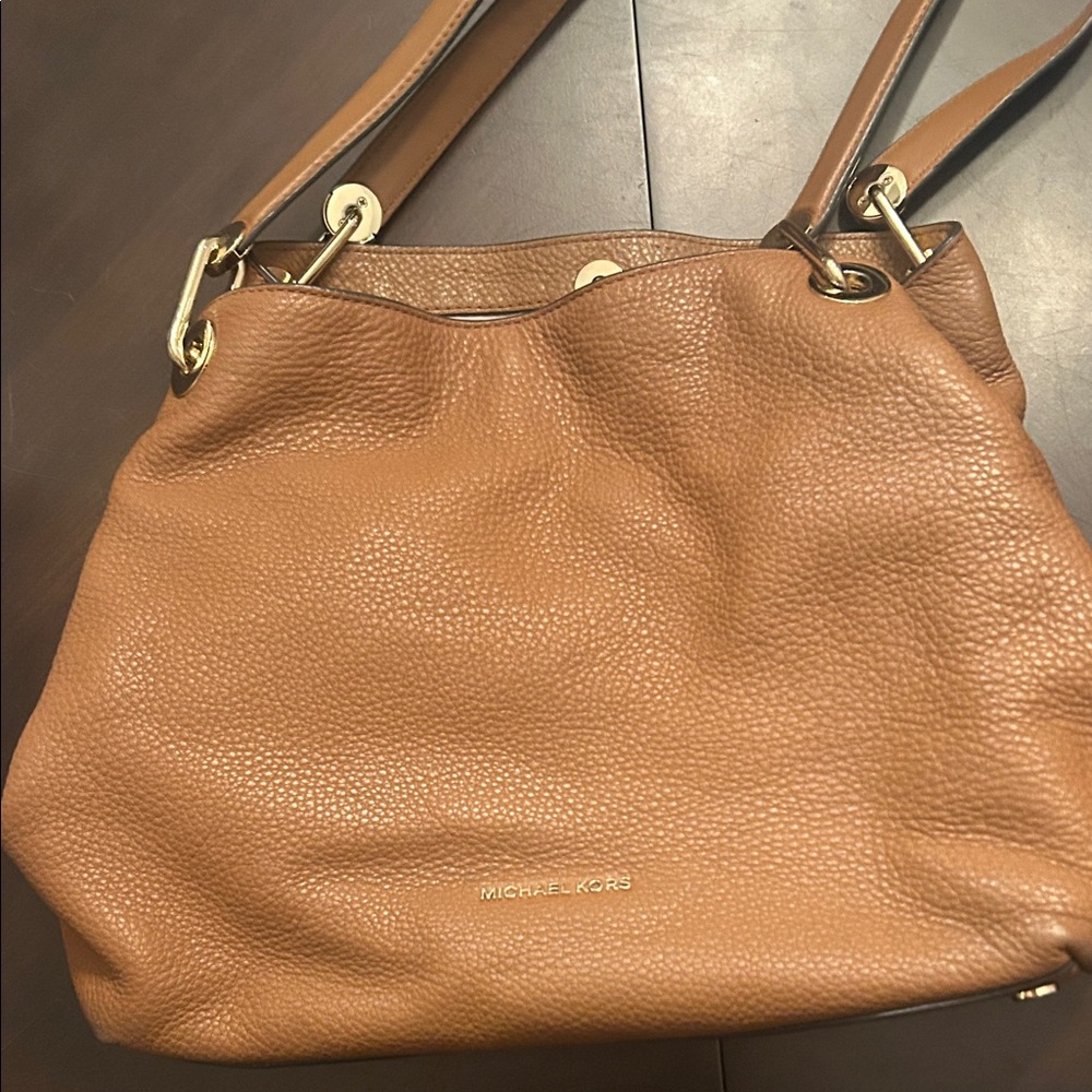 Michael Kors Brown Leather Shoulder Bag